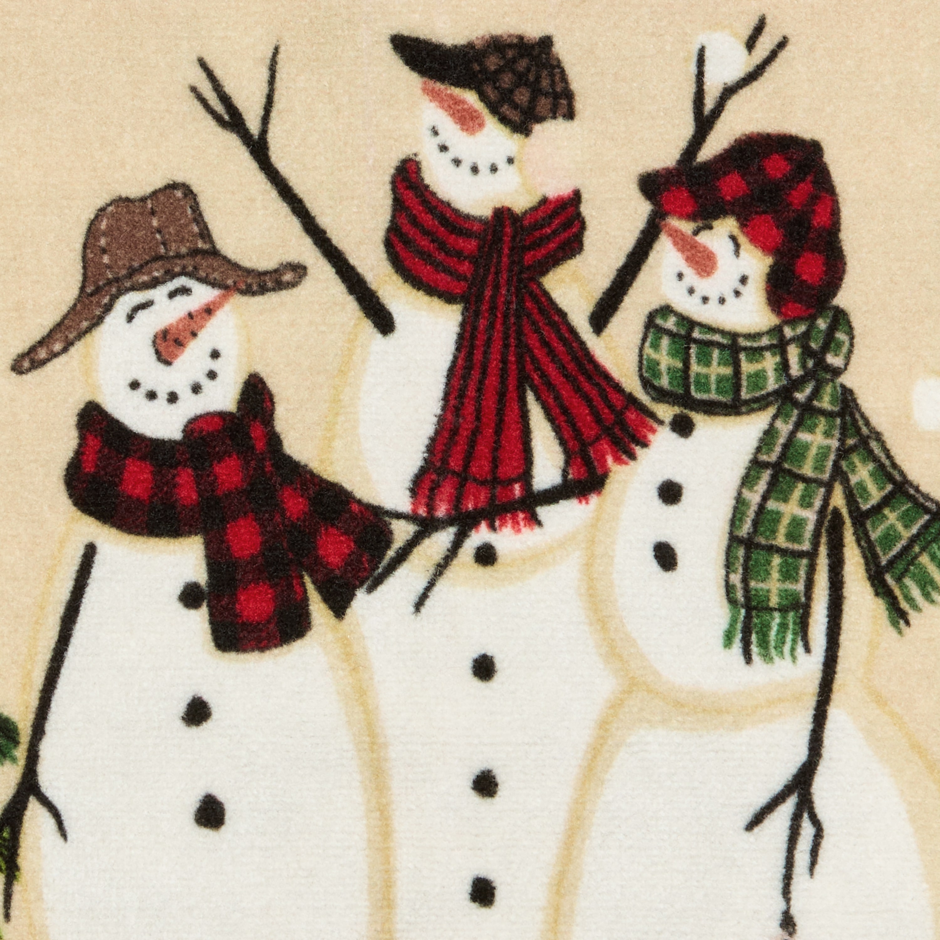 Avanti Snowman Gathering Bath Rug