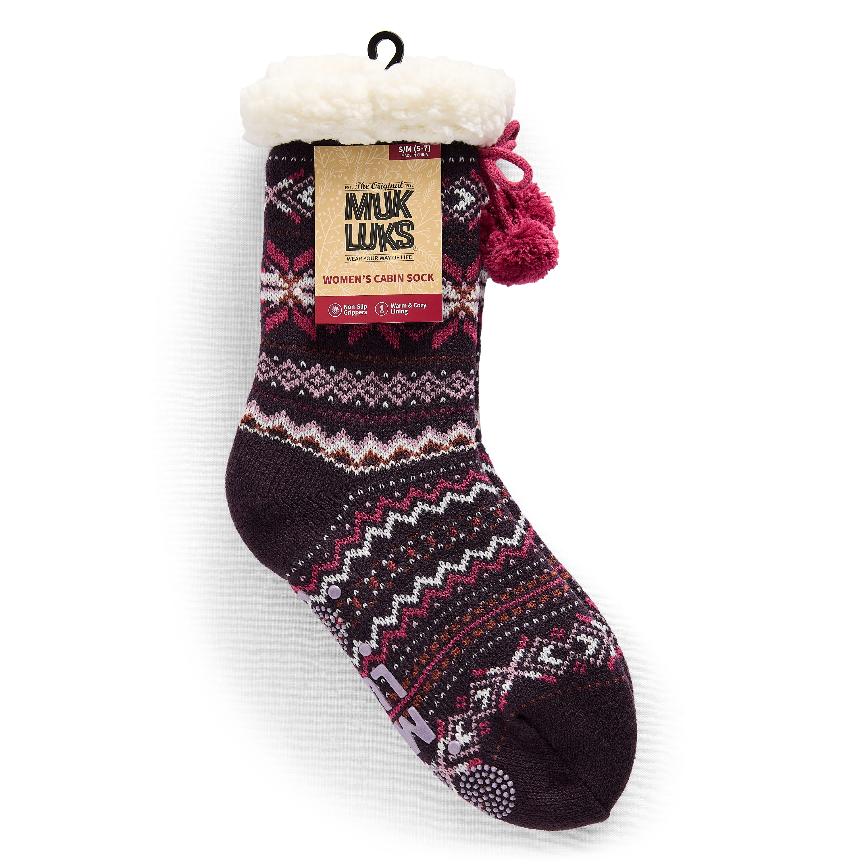 Muk Luks Womens Crew Socks