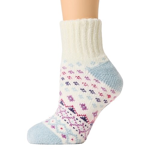 Muk Luks Womens Slipper Socks In White