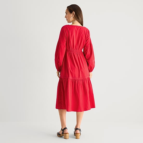 Hope & Wonder Womens Long Sleeve A-Line Dress