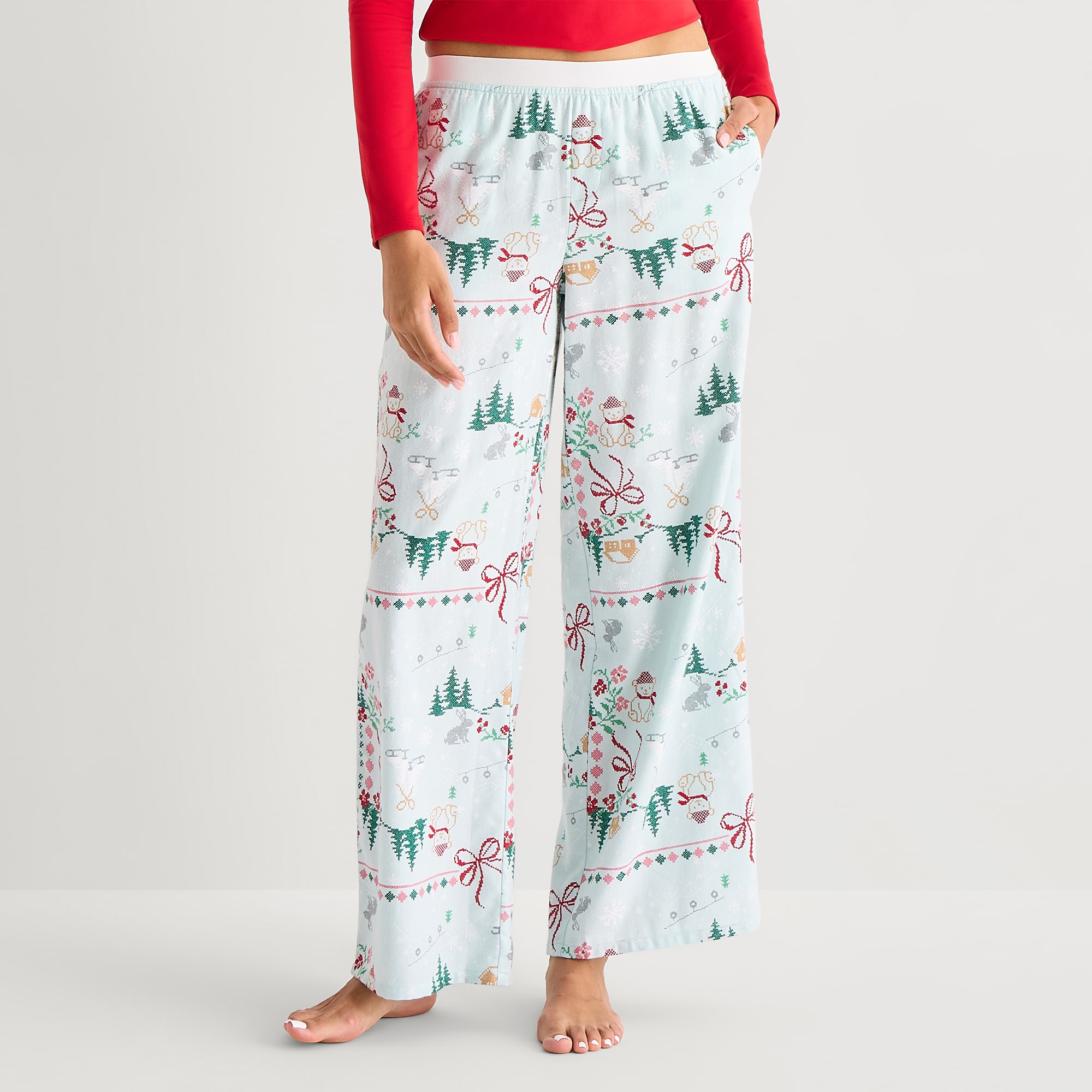 Arizona Body Womens Juniors Flannel Pajama Pants