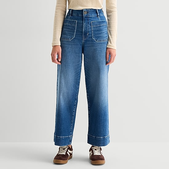 A.N.A Patch Pocket Womens Highest Rise Cropped Jean