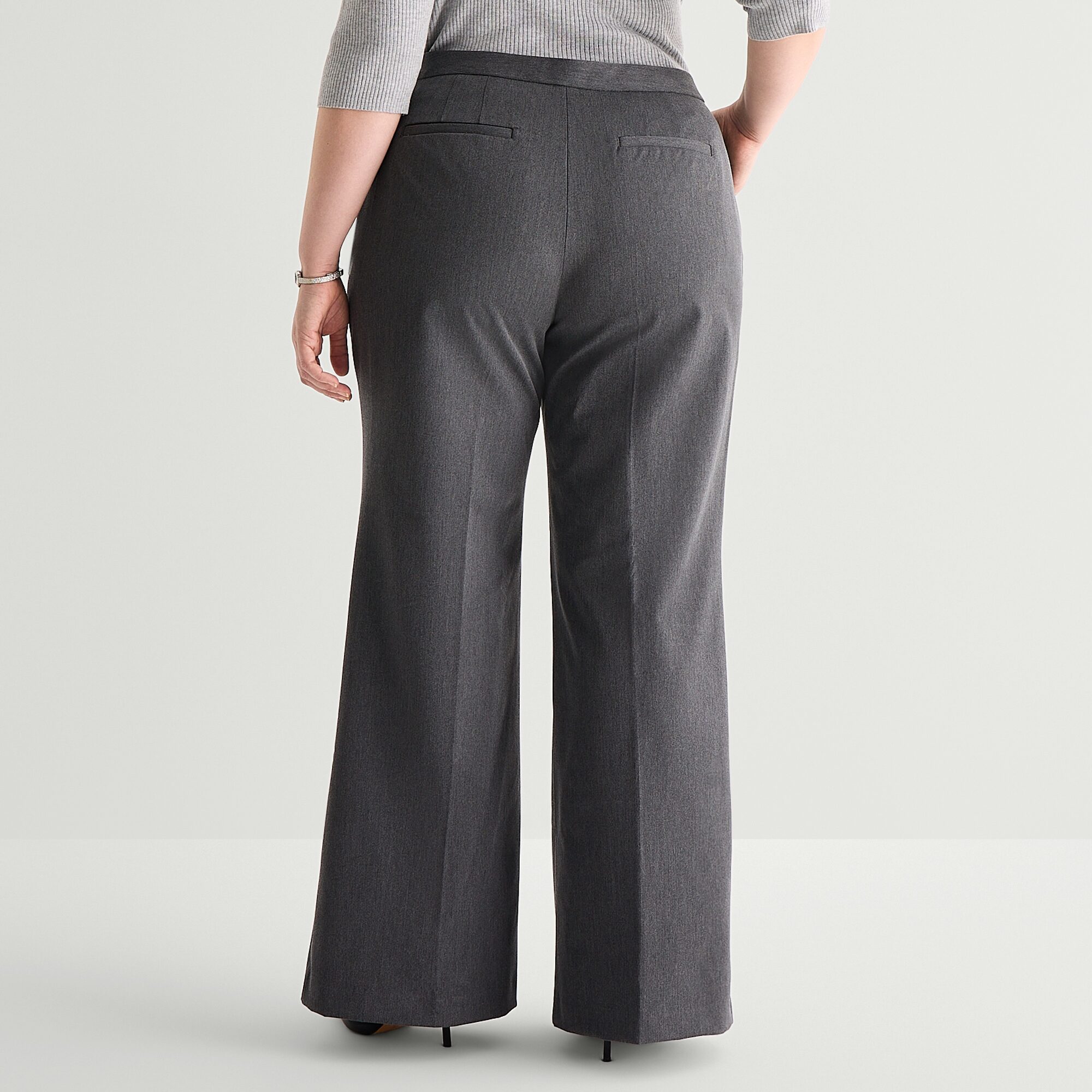 Worthington Plus Womens Fit and Flare Pant