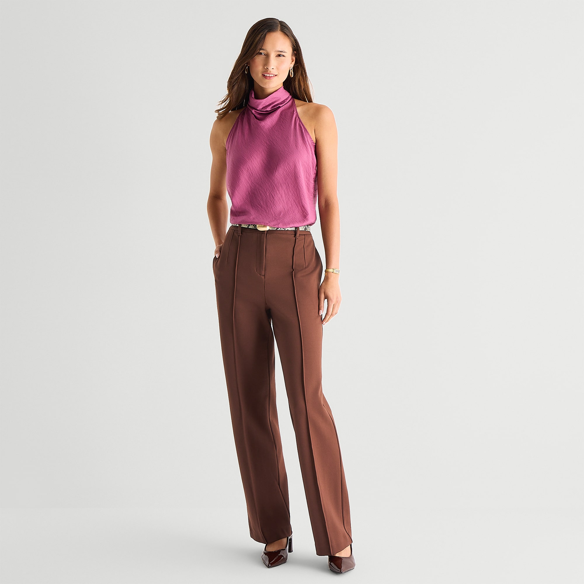 Worthington Womens Straight Trouser