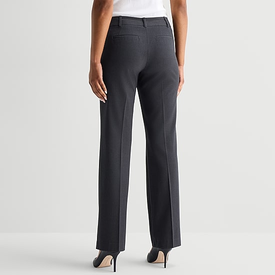 Liz Claiborne Audra Womens Tall Straight Mid Rise Trouser