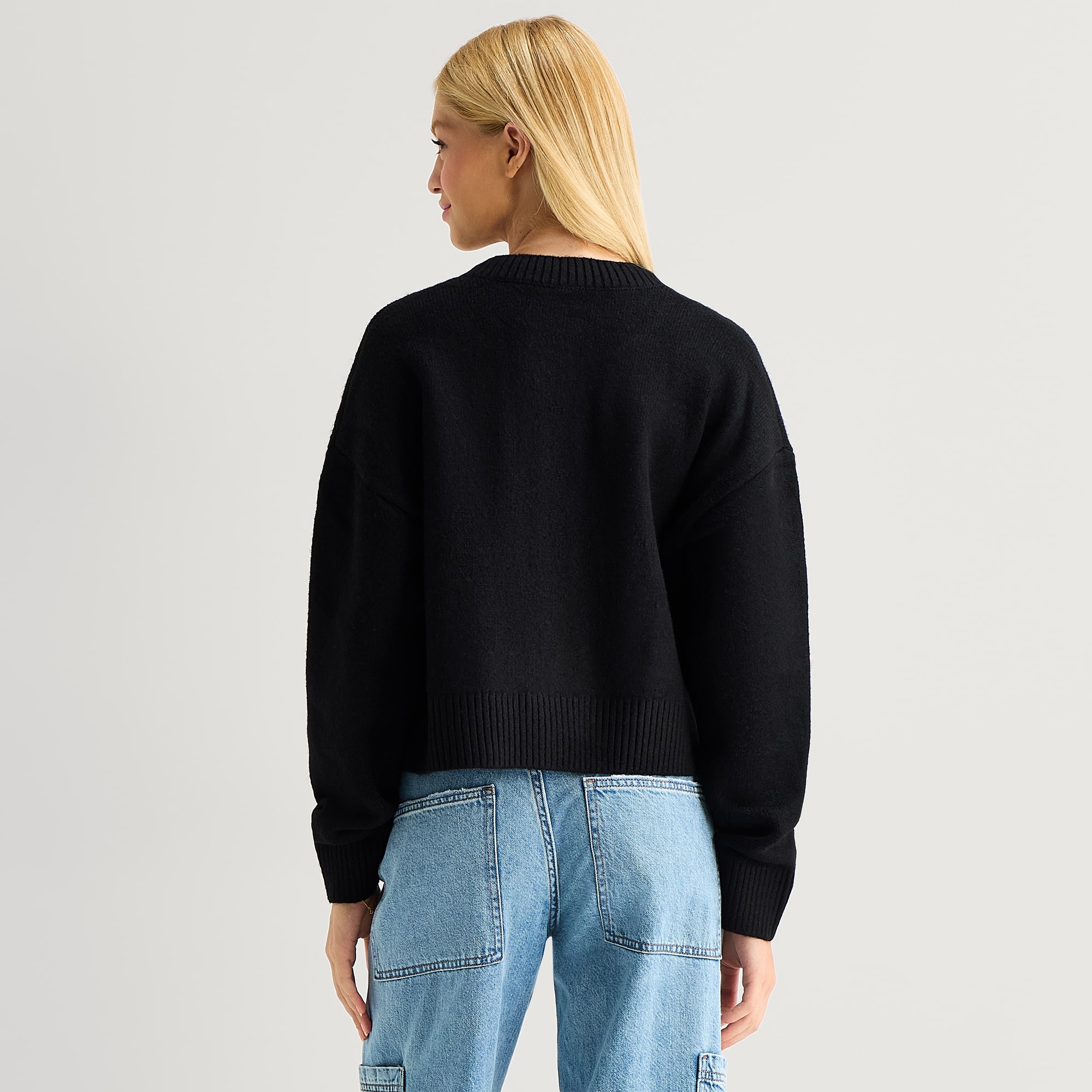 Grayson Threads, The Label Dr Pepper Cardigan\N Womens Crew Neck Long Sleeve Button Juniors Cardigan