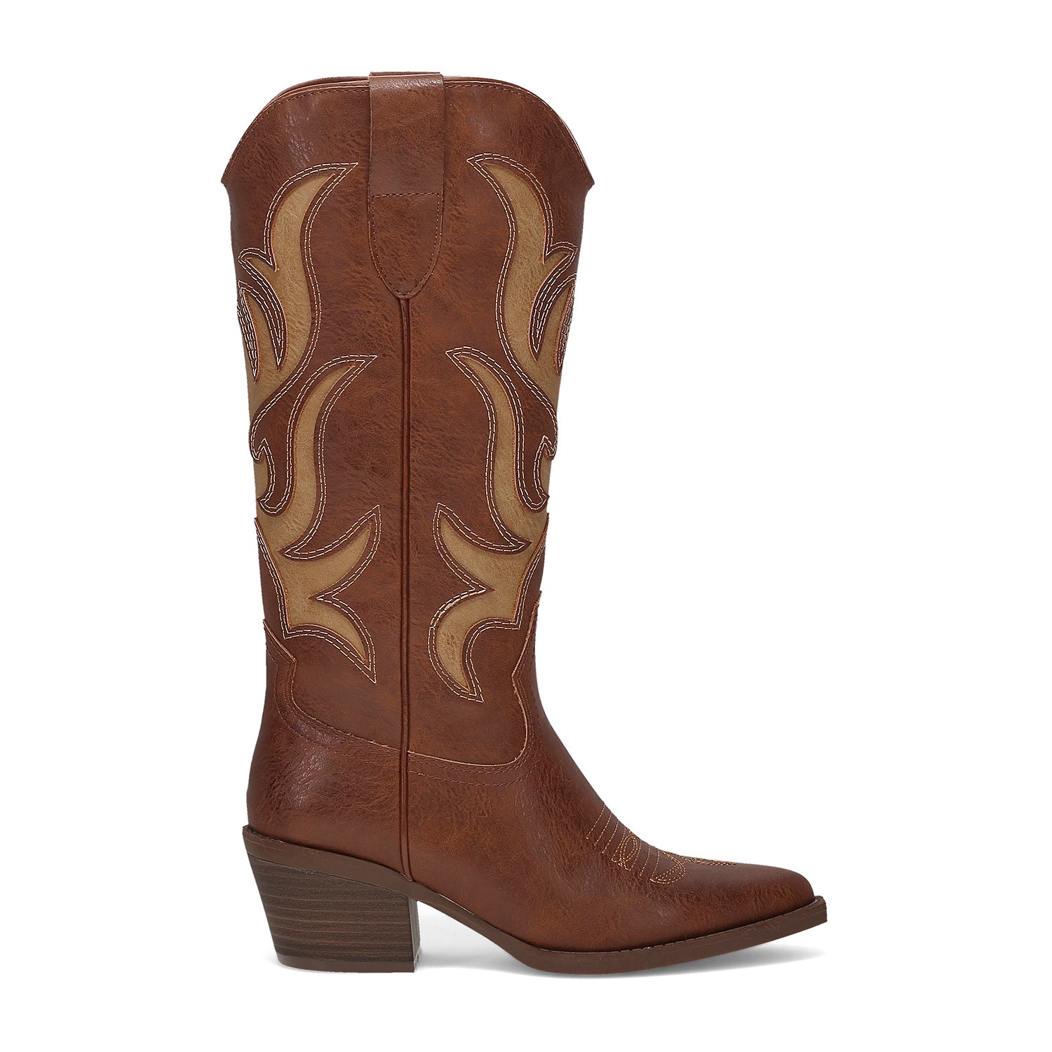 Frye and Co. Womens Talitha Stacked Heel Cowboy Boots