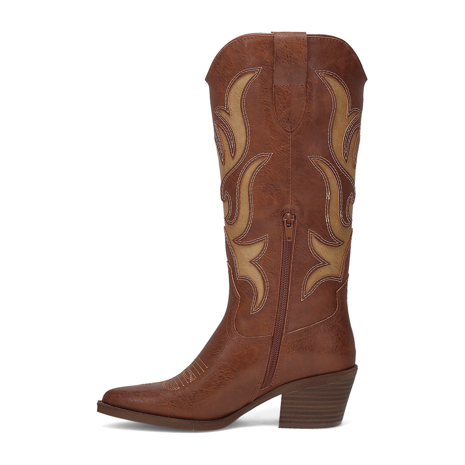 Frye and Co. Womens Talitha Stacked Heel Cowboy Boots