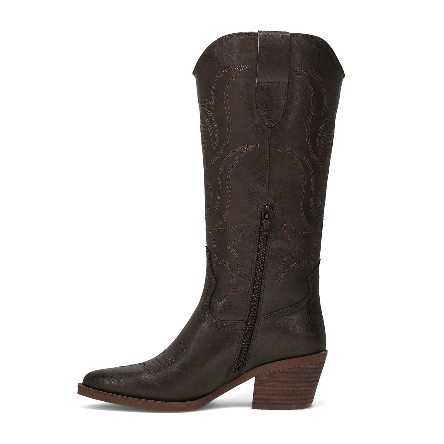 Frye and Co. Womens Thylane Stacked Heel Cowboy Boots