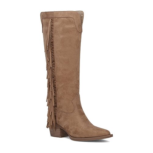 Frye And Co Womens Theodora Stacked Heel Cowboy Boots In Brown