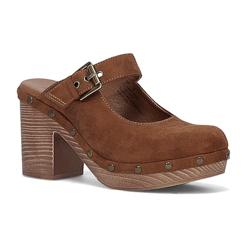 Frye And Co Isme Womens Almond Closed Toe Clogs In Brown