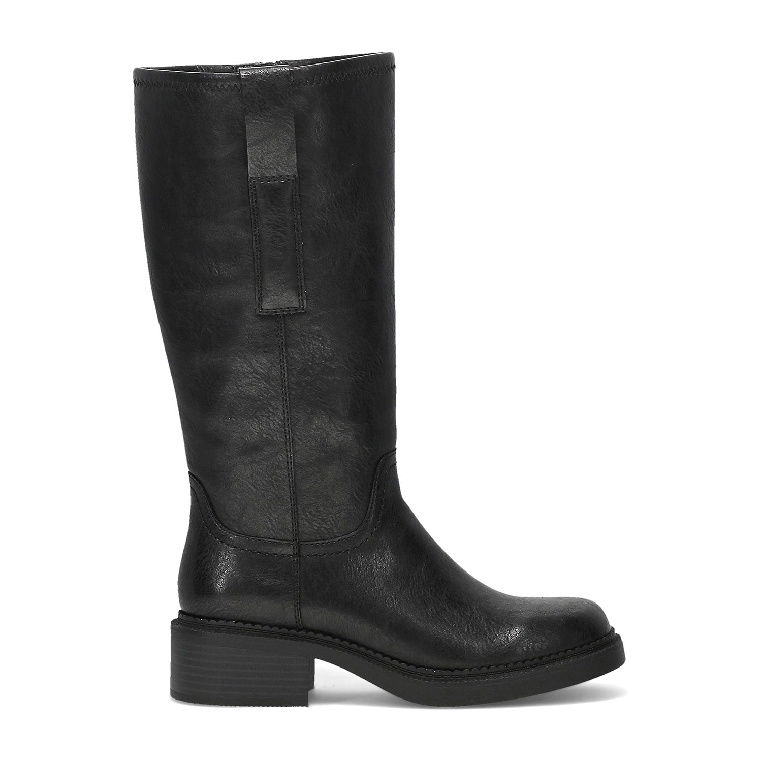 Frye and Co. Womens Mayvis 2.0 Wide Calf Block Heel Motorcycle Boots Width