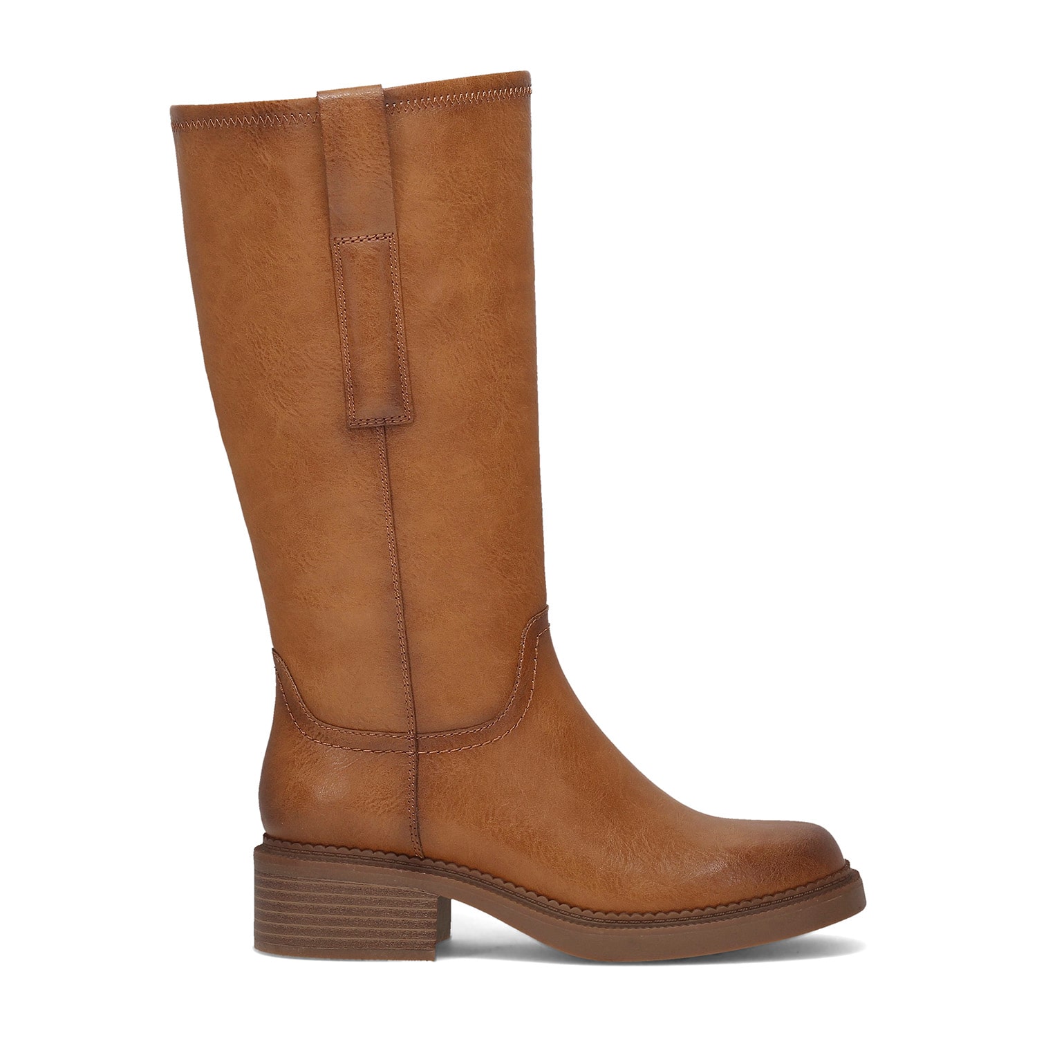 Frye and Co. Womens Mayvis 2.0 Stacked Heel Motorcycle Boots