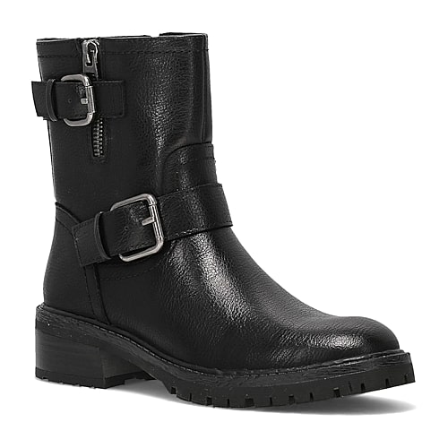 Frye And Co Womens Holley Block Heel Booties In Black