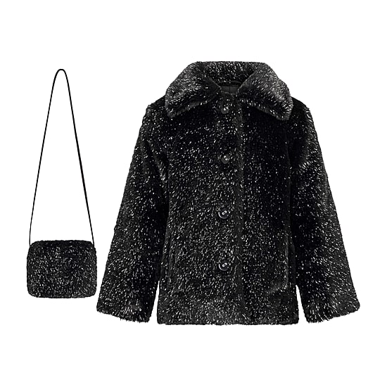 S Rothschild Toddler Girls Faux Fur Midweight Coat