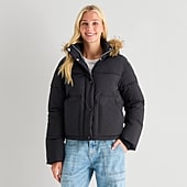 Arizona Womens Juniors Extra Weight Puffer Jacket