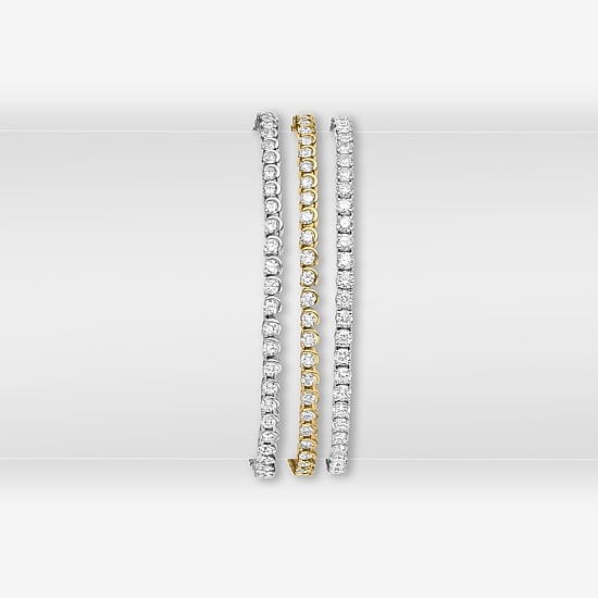 (Si1-Si2/G) Womens 3 CT. T.W. Lab Grown White Diamond Sterling Silver 7.5 Inch Tennis Bracelet
