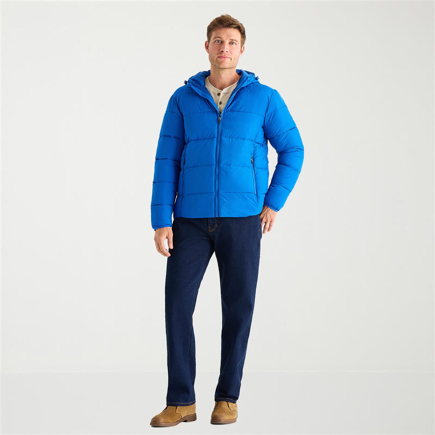 St. John's Bay Mens Packable Puffer Jacket