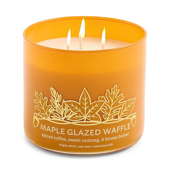 Distant Lands 14oz Maple Glazed Waffle 3-Wick Scented Jar Candle