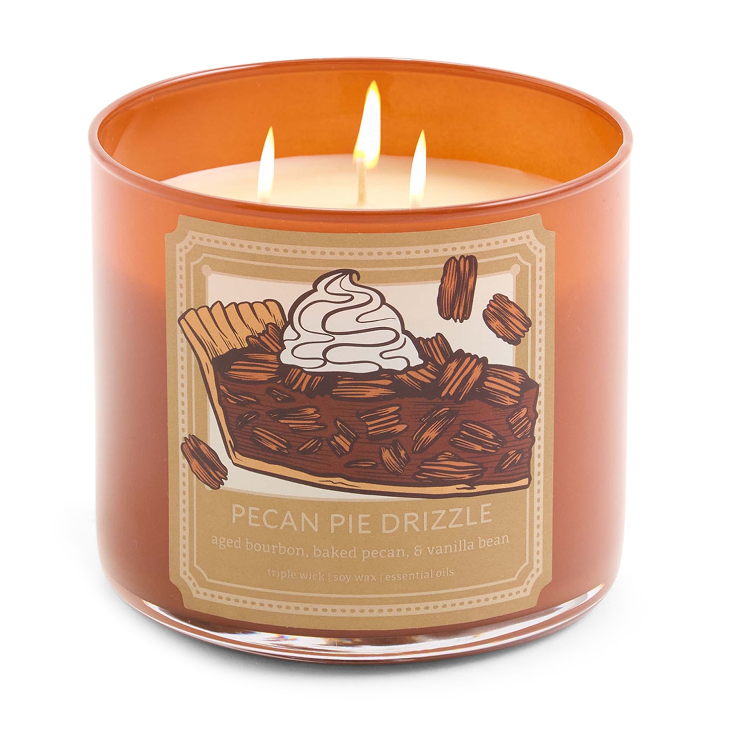 Distant Lands 14oz Pecan Pie Drizzle 3-Wick Scented Jar Candle