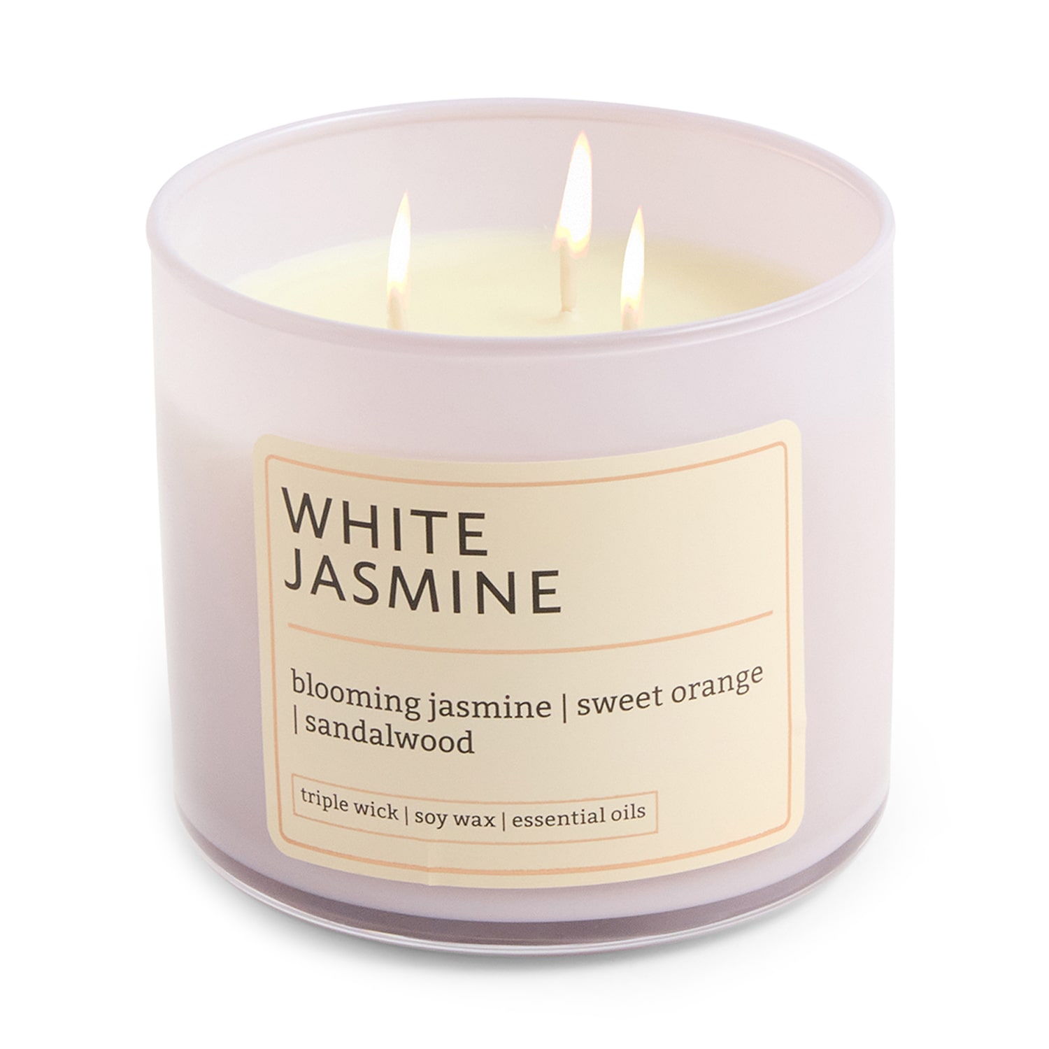 Distant Lands 14oz White Jasmine 3-Wick Scented Jar Candle
