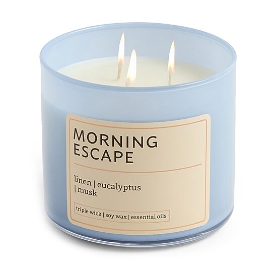 Distant Lands 14oz Morning Escape 3-Wick Scented Jar Candle, Color