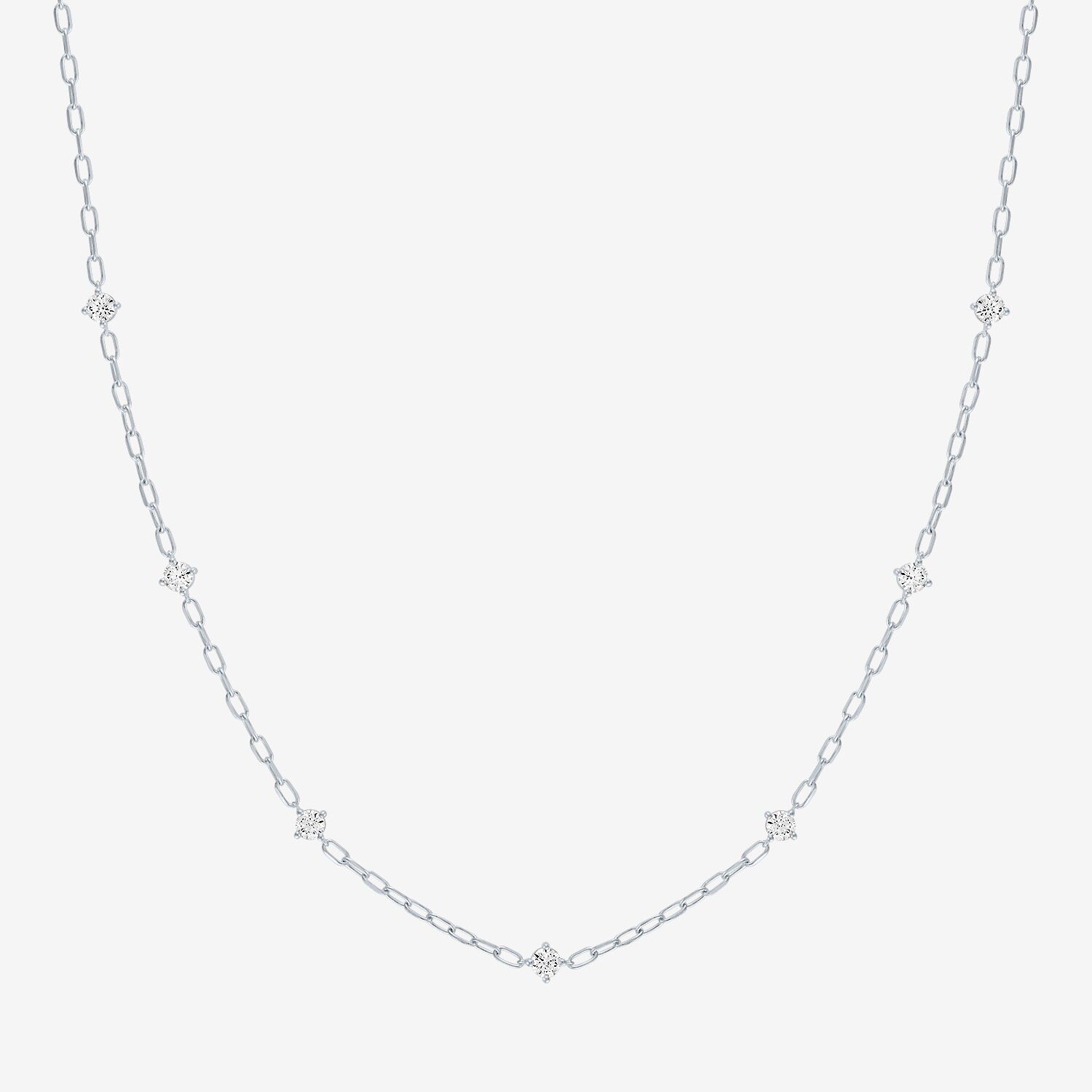 Diamond Addiction (G-H / Si2-I1) Womens 10K Gold 19 1/2 Inch Link Chain Necklace