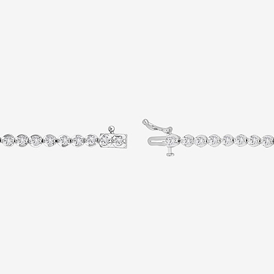 (F / Si2) Womens 10 Ct.T.W. Lab Grown White Diamond Sterling Silver 2-pc. Jewelry Set