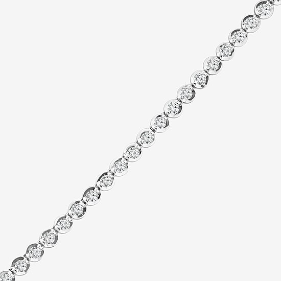 (F / Si2) Womens 10 Ct.T.W. Lab Grown White Diamond Sterling Silver 2-pc. Jewelry Set