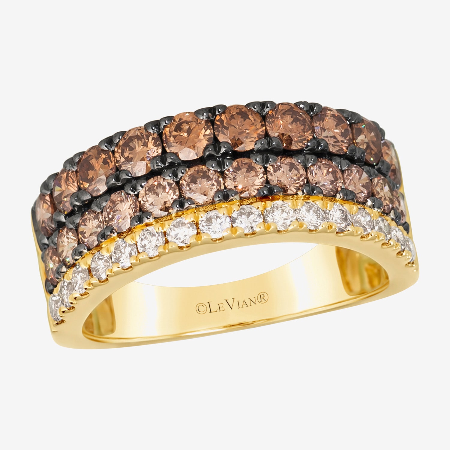 Le Vian Grand Sample Sale Le Vian Grand Sample Sale Limited Quantities! Womens 21.5MM 1 7/8 CT. T.W. Natural Champagne Diamond 14K Gold Band