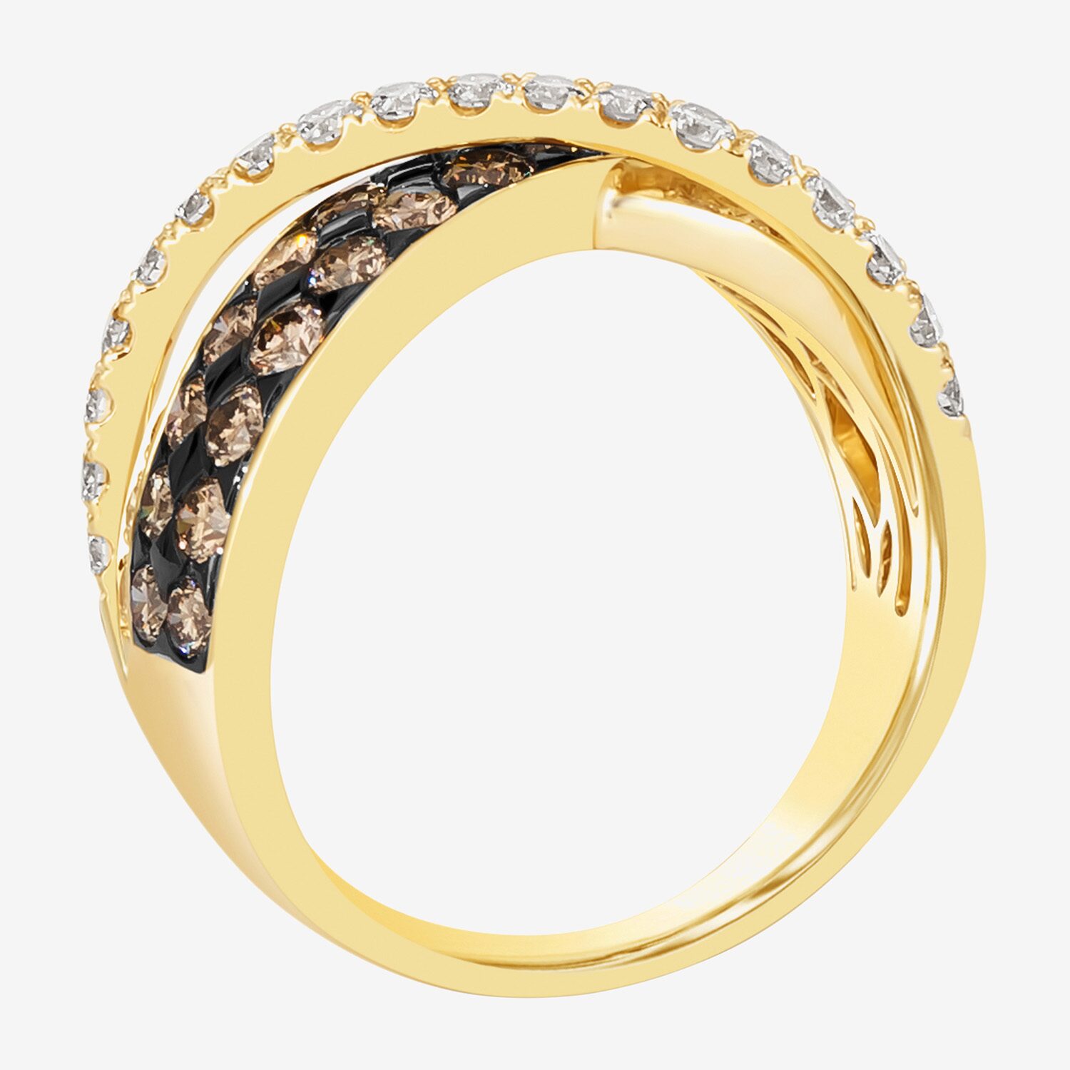 Le Vian Grand Sample Sale Le Vian Grand Sample Sale Limited Quantities! Womens 20MM 1 7/8 CT. T.W. Natural Champagne Diamond 14K Gold Band