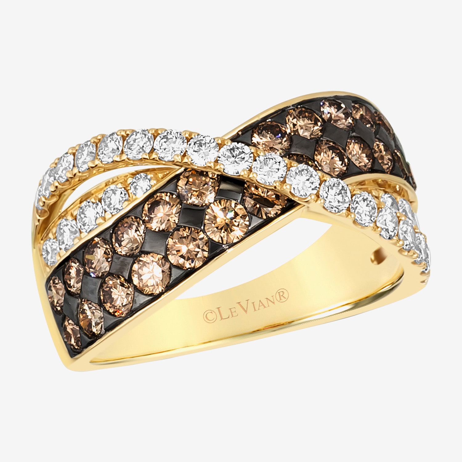 Le Vian Grand Sample Sale Le Vian Grand Sample Sale Limited Quantities! Womens 20MM 1 7/8 CT. T.W. Natural Champagne Diamond 14K Gold Band