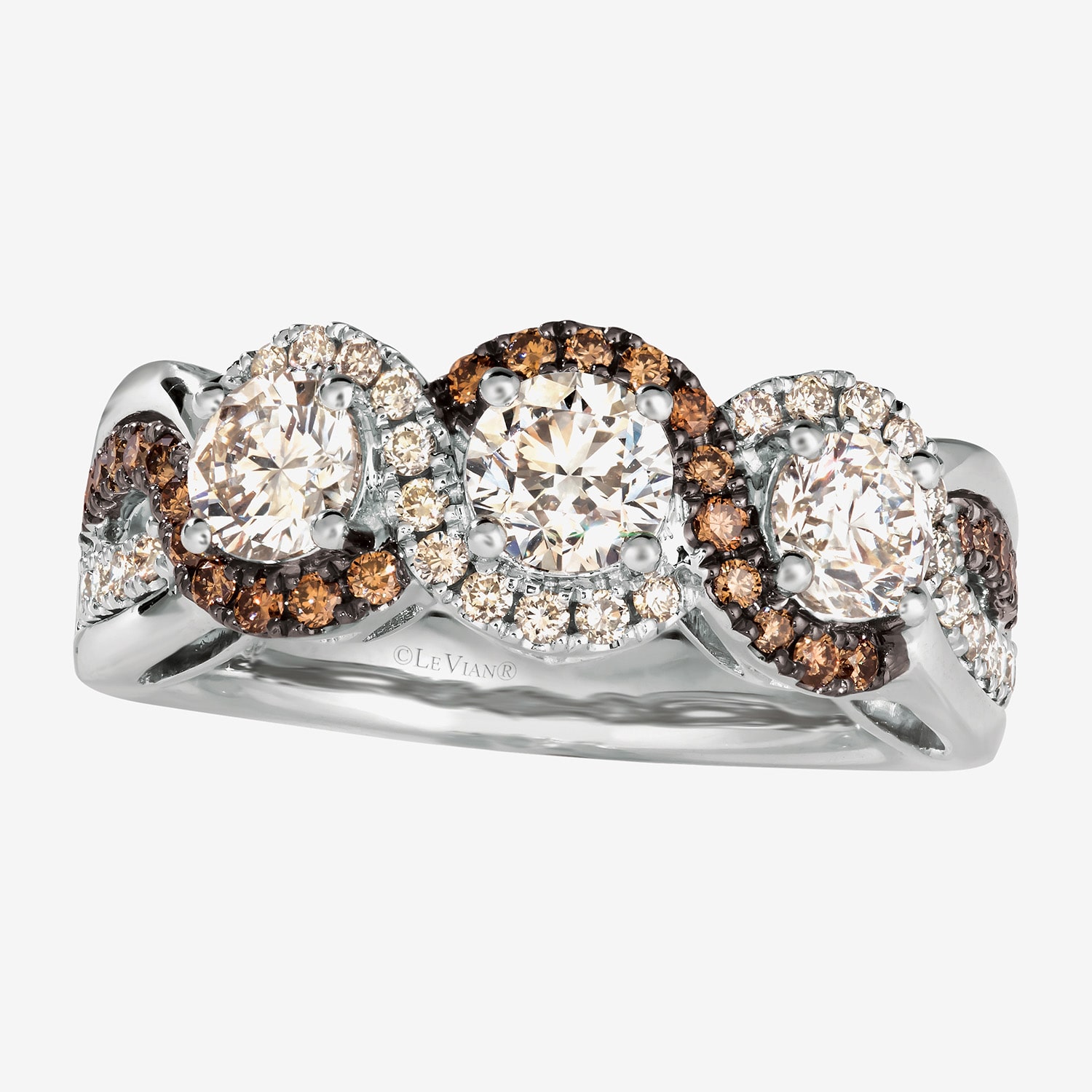 Le Vian Grand Sample Sale Le Vian Grand Sample Sale Limited Quantities! Womens 22.5MM 1 5/8 CT. T.W. Natural Champagne Diamond Platinum Band