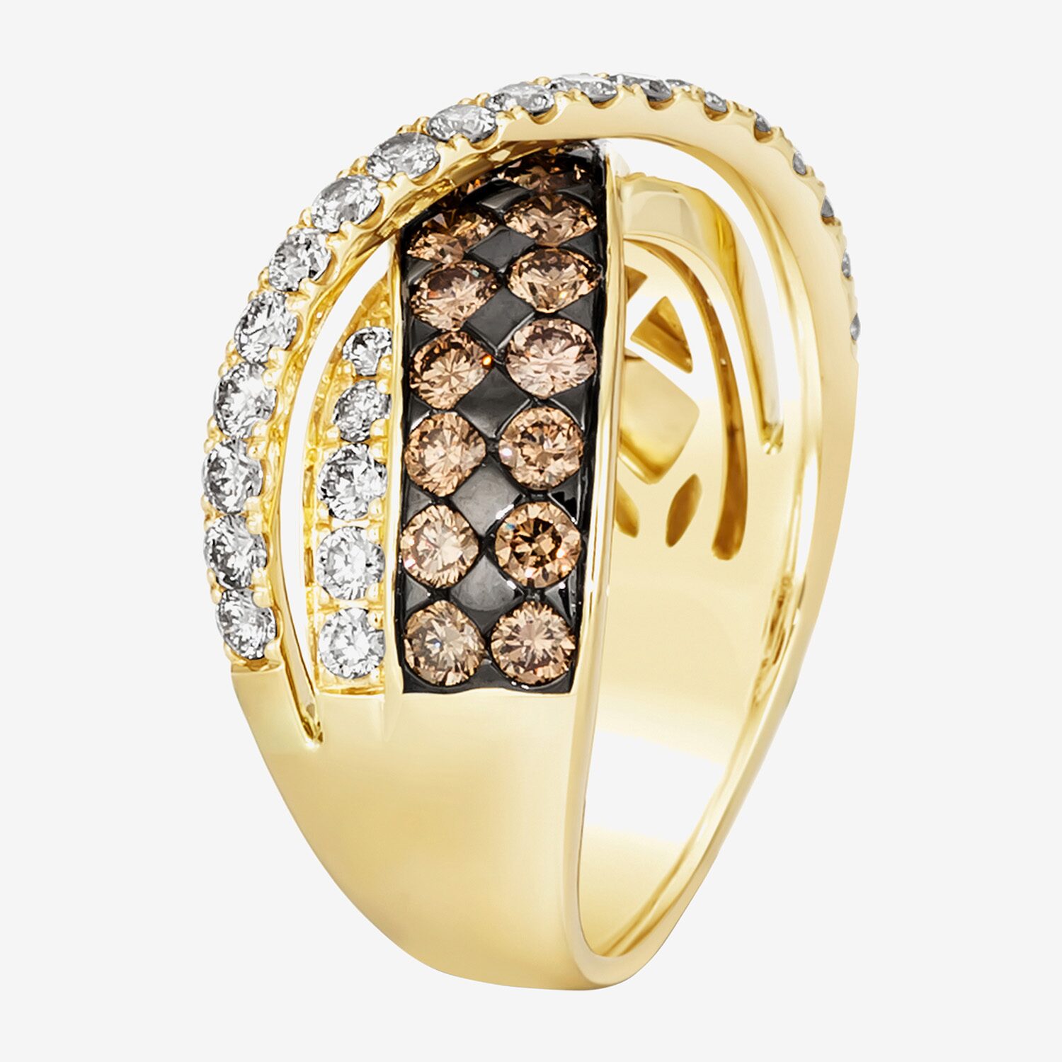 Le Vian Grand Sample Sale Le Vian Grand Sample Sale Limited Quantities! Womens 20MM 1 7/8 CT. T.W. Natural Champagne Diamond 14K Gold Band