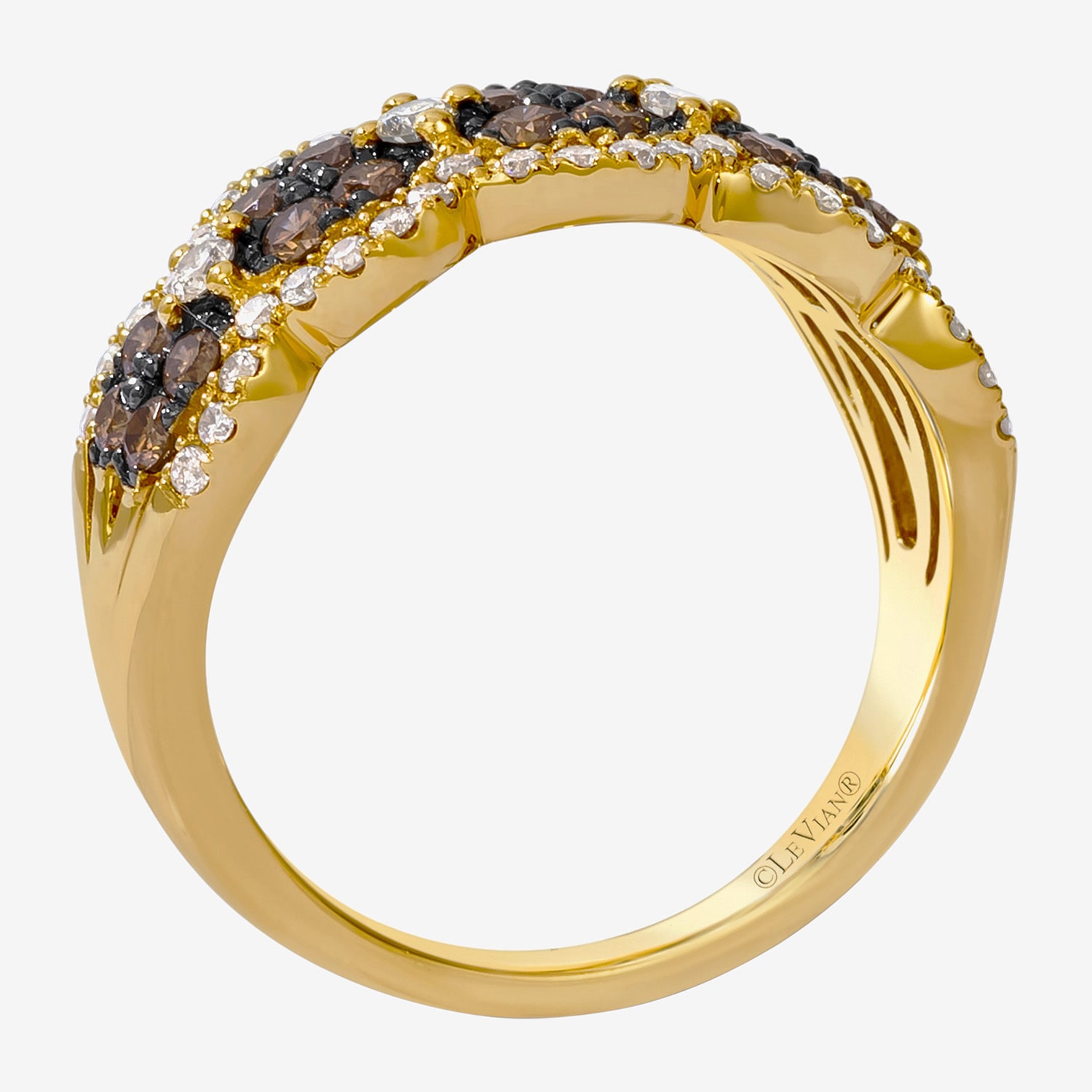 Le Vian Grand Sample Sale Le Vian Grand Sample Sale Limited Quantities! Womens 21MM 1 CT. T.W. Natural Champagne Diamond 14K Gold Band