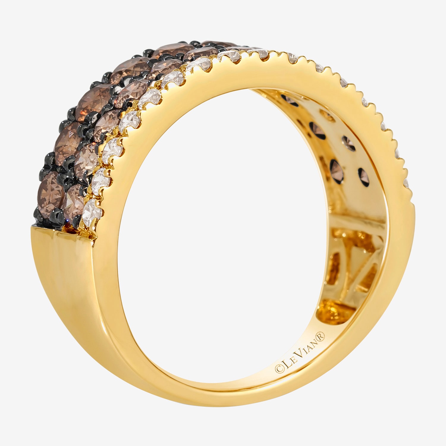 Le Vian Grand Sample Sale Le Vian Grand Sample Sale Limited Quantities! Womens 21.5MM 1 7/8 CT. T.W. Natural Champagne Diamond 14K Gold Band