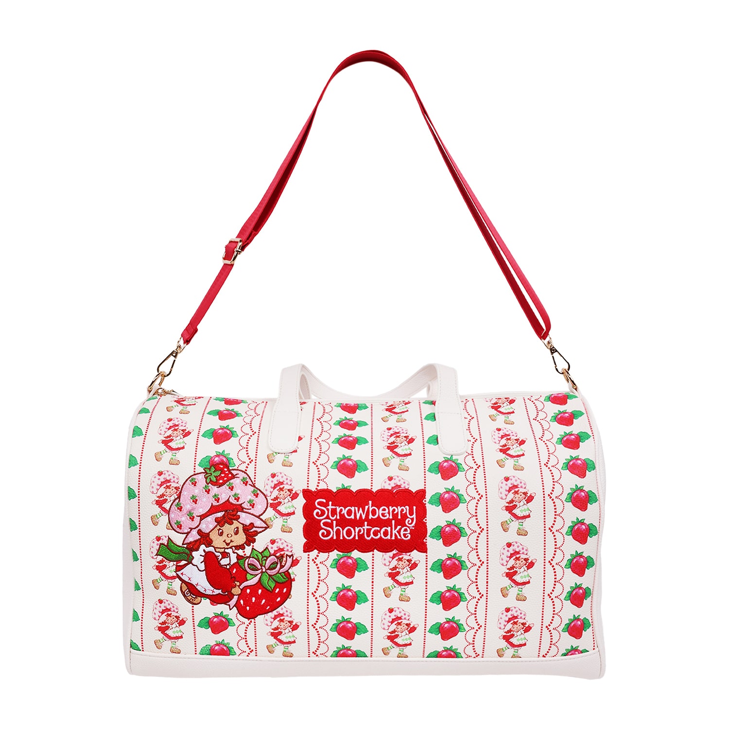 Strawberry Shortcake Lace Print Weekender Duffel Bag