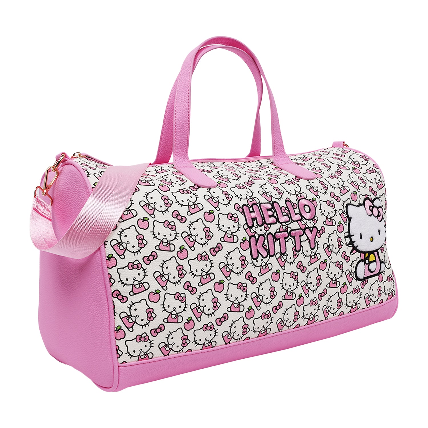Ful Sanrio Hello Kitty Pink & White Weekender Duffel Bag