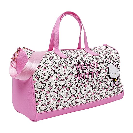 Ful Sanrio Hello Kitty Pink & White Weekender Duffel Bag