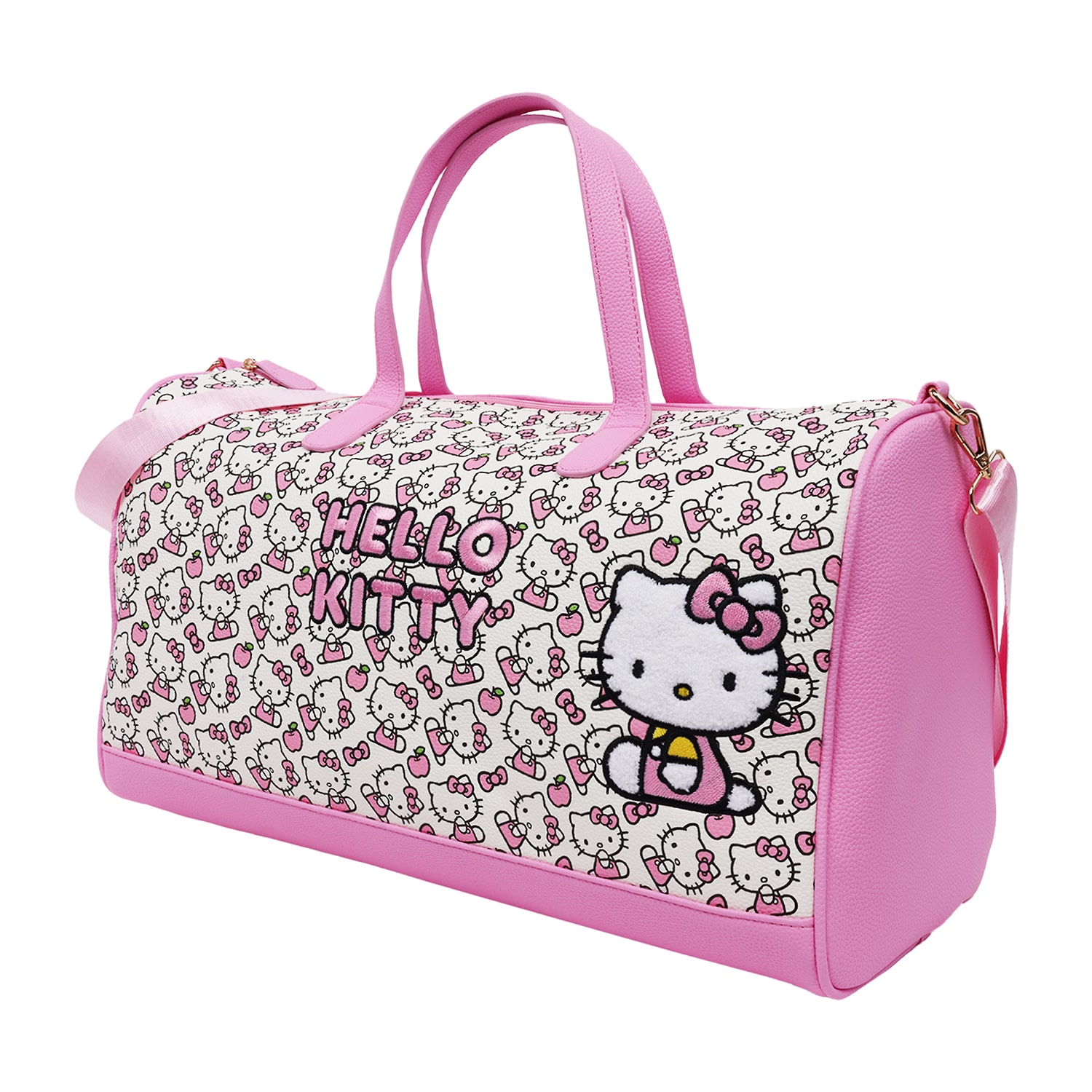 Ful Sanrio Hello Kitty Pink & White Weekender Duffel Bag