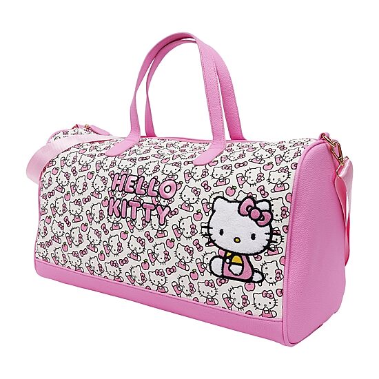 Ful Sanrio Hello Kitty Pink & White Weekender Duffel Bag