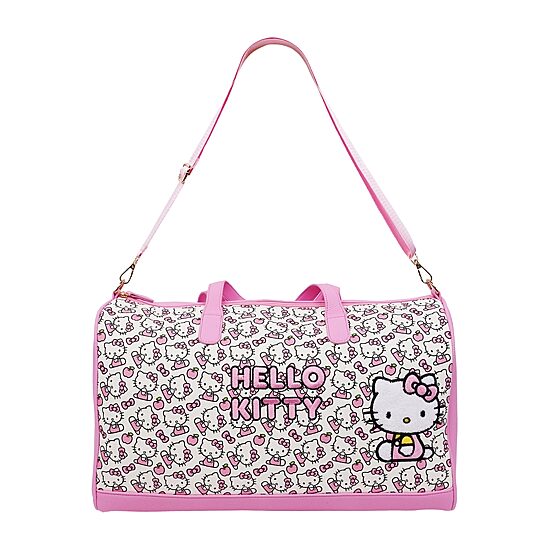 Ful Sanrio Hello Kitty Pink & White Weekender Duffel Bag
