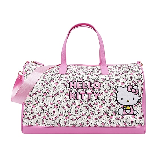 Ful Sanrio Hello Kitty Pink & White Weekender Duffel Bag