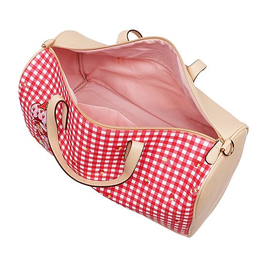 Strawberry Shortcake Gingham Weekender Duffel Bag