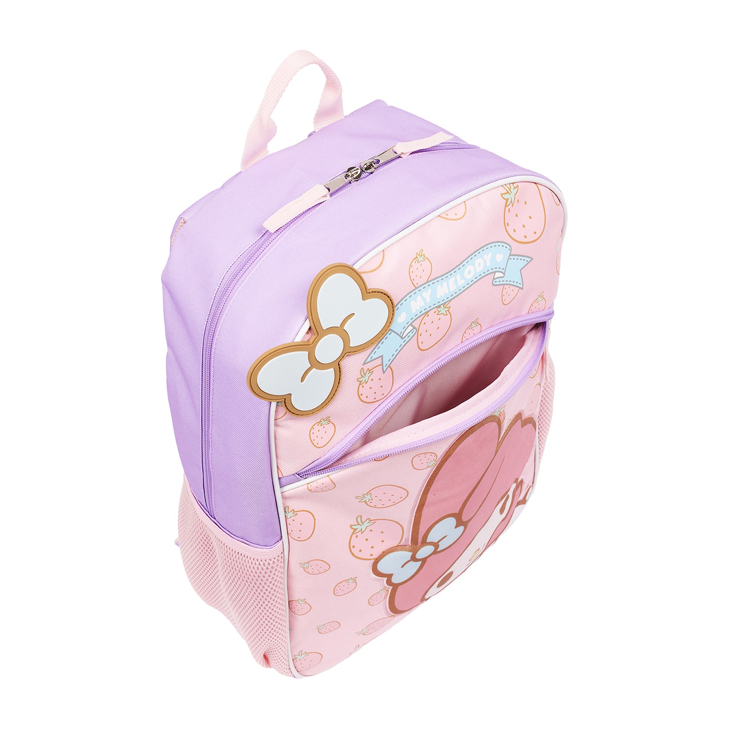 My Melody Full-Sized Berry Bow Half-Moon Backpack