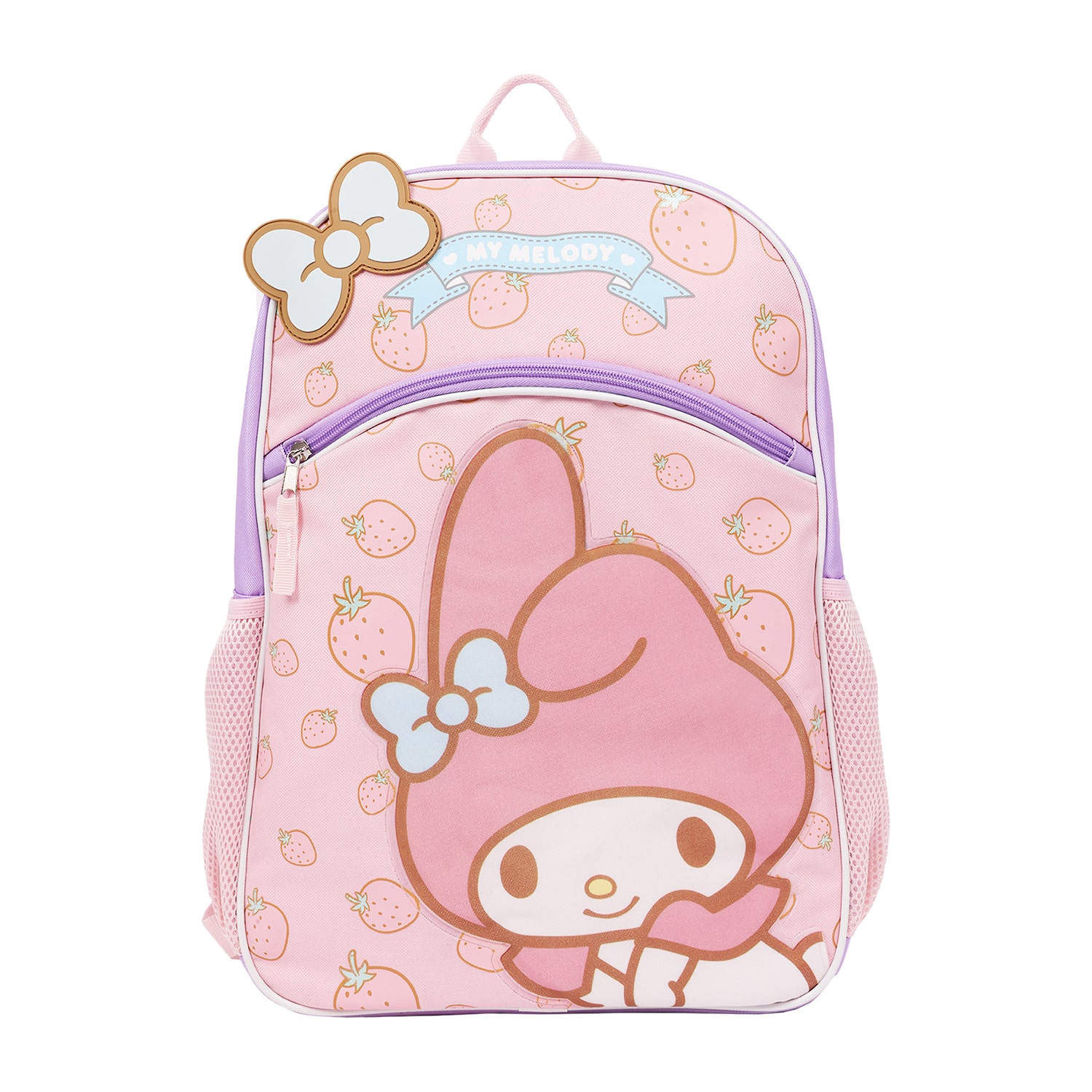 My Melody Full-Sized Berry Bow Half-Moon Backpack