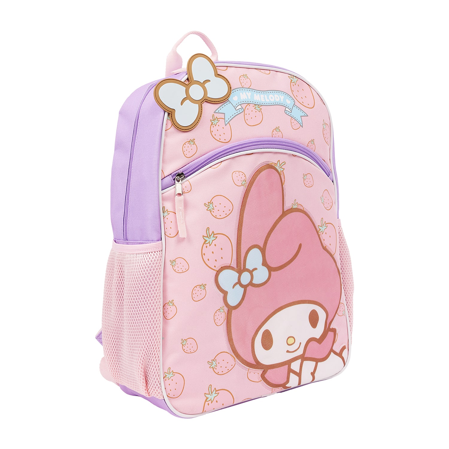 My Melody Full-Sized Berry Bow Half-Moon Backpack
