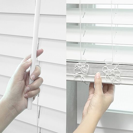 Smooth Sidelight 2" Cut-To-Width Cordless Faux Wood Blind
