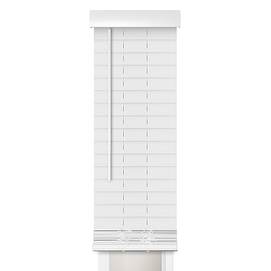 Smooth Sidelight 2" Cut-To-Width Cordless Faux Wood Blind