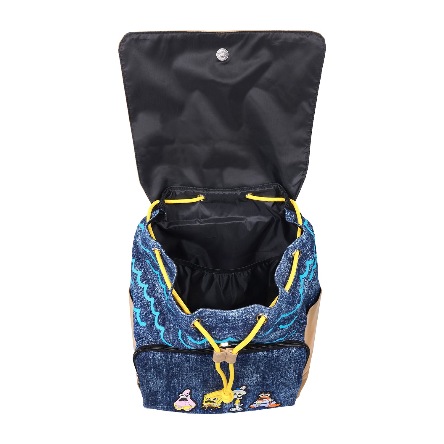 SpongeBob Denim & Nubuck Backpack with Embroidered Patch